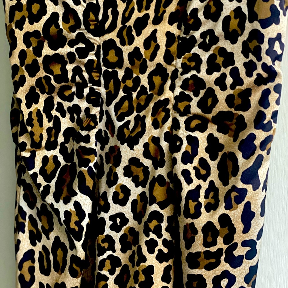 Cache Satin/Poly Leopard Print Dress. Sz 4. - image 6
